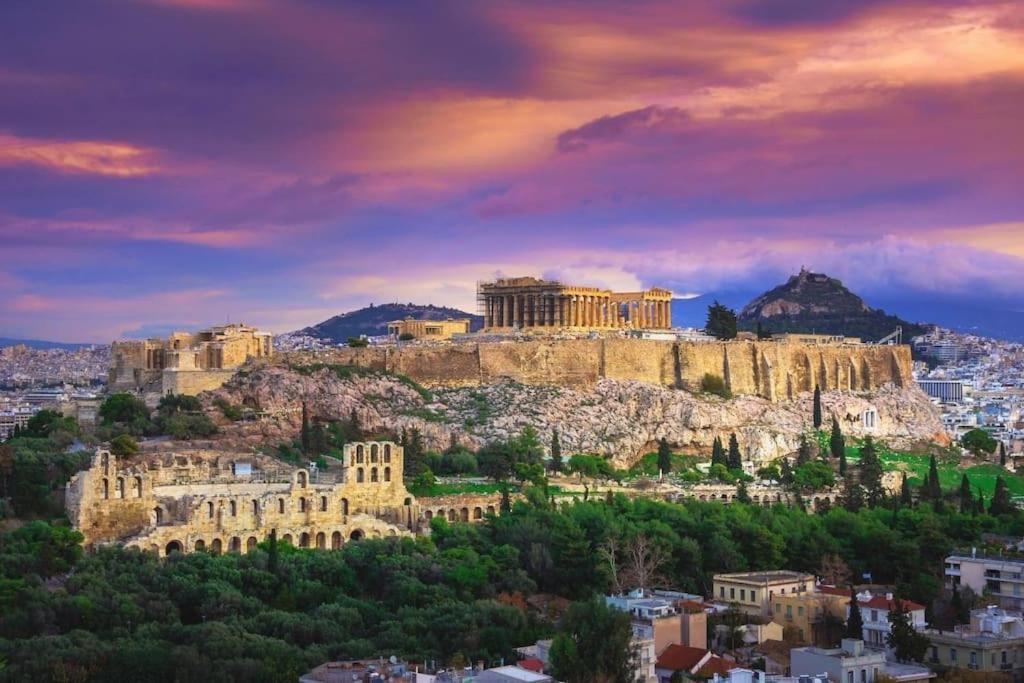 Spacious Beauty In Athens, 55M2, Metro 7' Kültér fotó